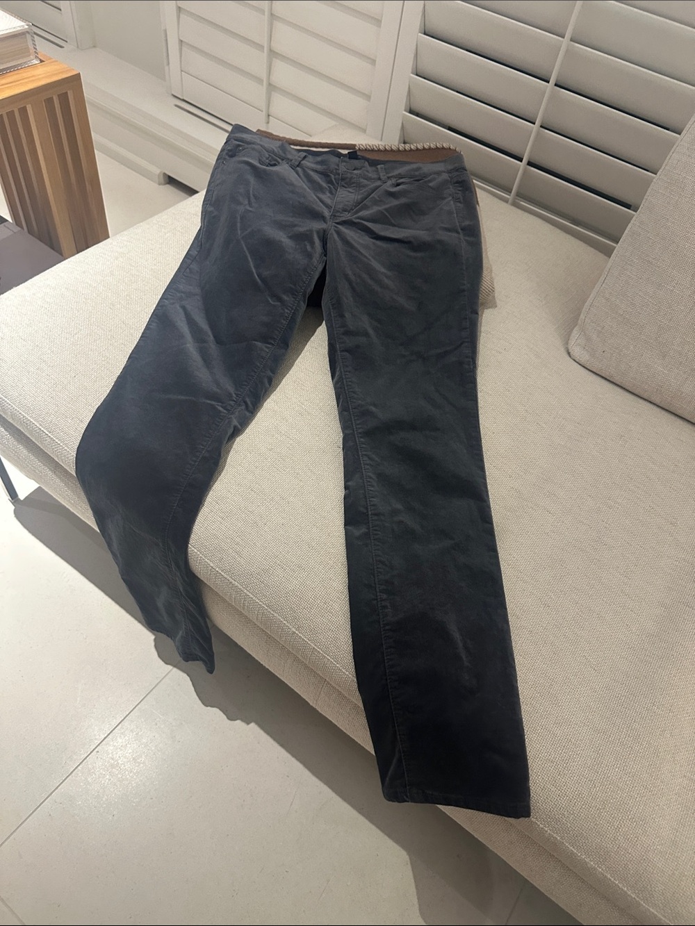 Ann Taylor Straight Leg velvety pants.
